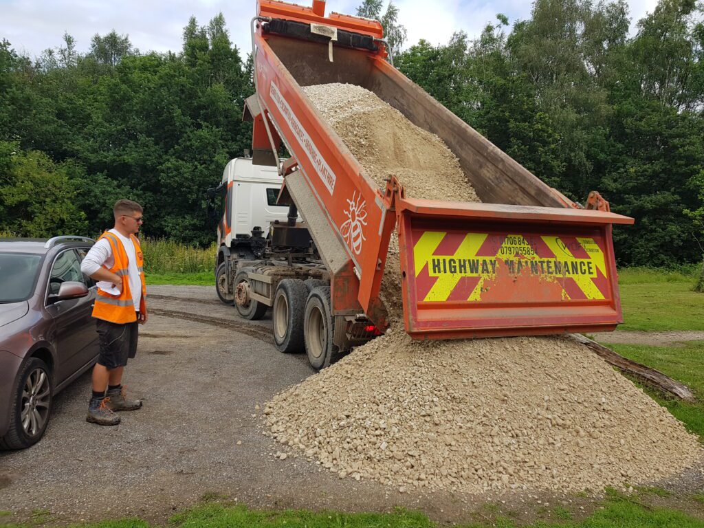 gravel for cycle path